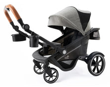 Shop Gladly Family Grasshopper 8-in-1 Single to Double Stroller, 2025, Cobblestone at GoodBuy Gear