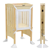 Shop Little Partners Grow 'N Stow Folding Learning Tower, Natural/Soft White at GoodBuy Gear