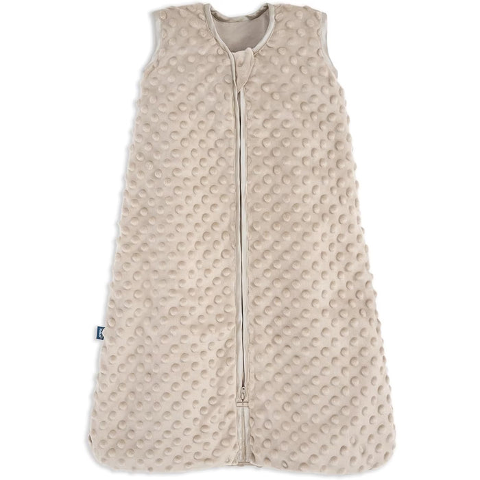 Halo Sleepsack Plushy Dot Velboa, Fawn Grey, Large
