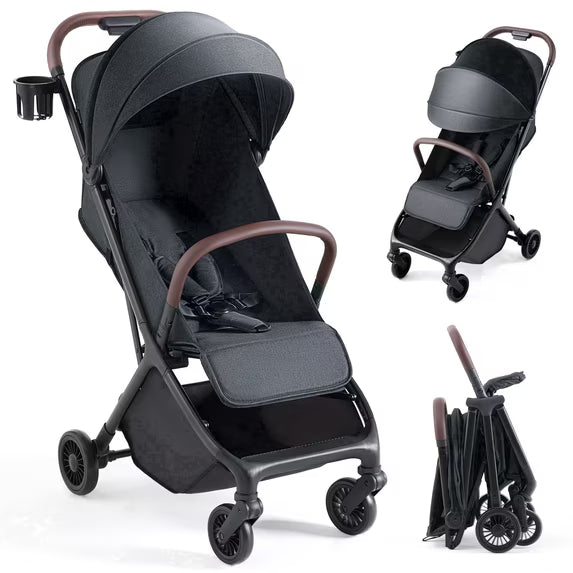 HARPPA Lightweight Baby Stroller, Black
