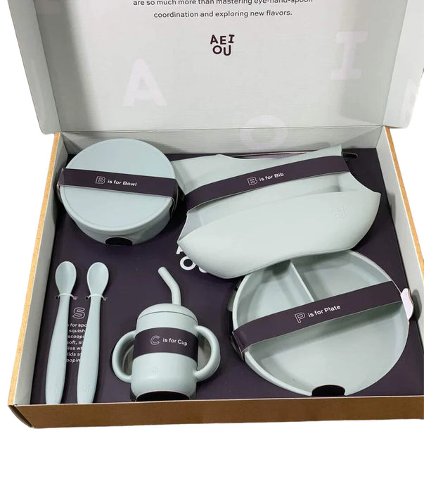 Shop AEIOU Toddler Tableware Gift Set, Sage at GoodBuy Gear