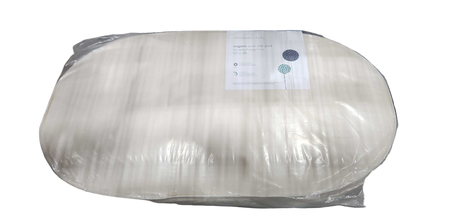 Naturepedic Organic Oval Crib Mattress for Stokke Sleepi Crib, Stokke V3