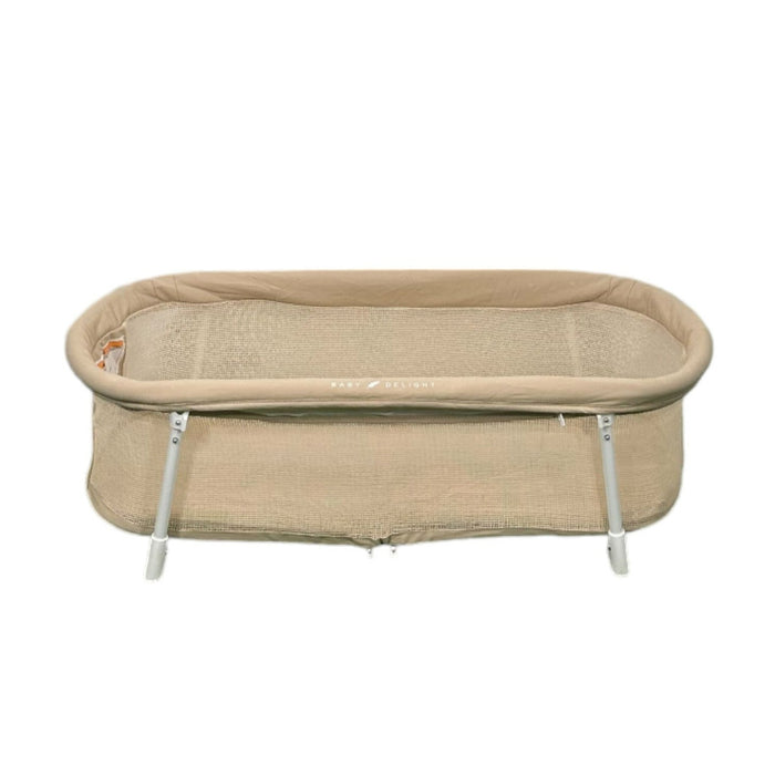 Baby Delight Snuggle Nest Portable Infant Bassinet, Organic Oat