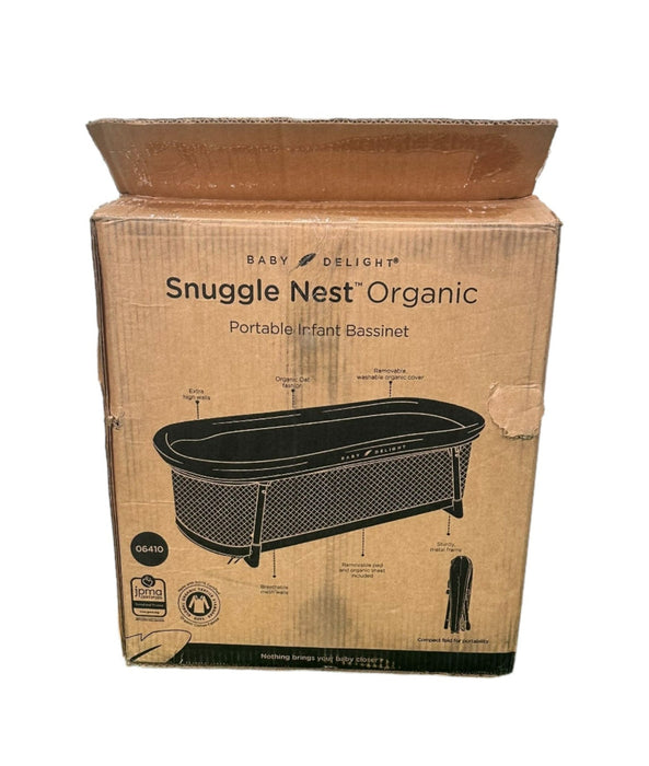 Baby Delight Snuggle Nest Portable Infant Bassinet, Organic Oat