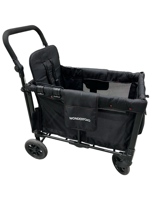 Shop Wonderfold W2 Original Multifunctional Double Stroller Wagon, 2024, Special Edition (Red Stiching) at GoodBuy Gear