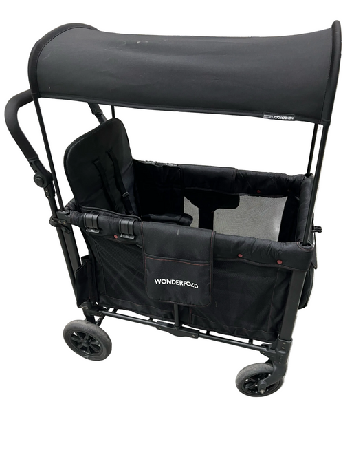 Shop Wonderfold W2 Original Multifunctional Double Stroller Wagon, 2024, Special Edition (Red Stiching) at GoodBuy Gear