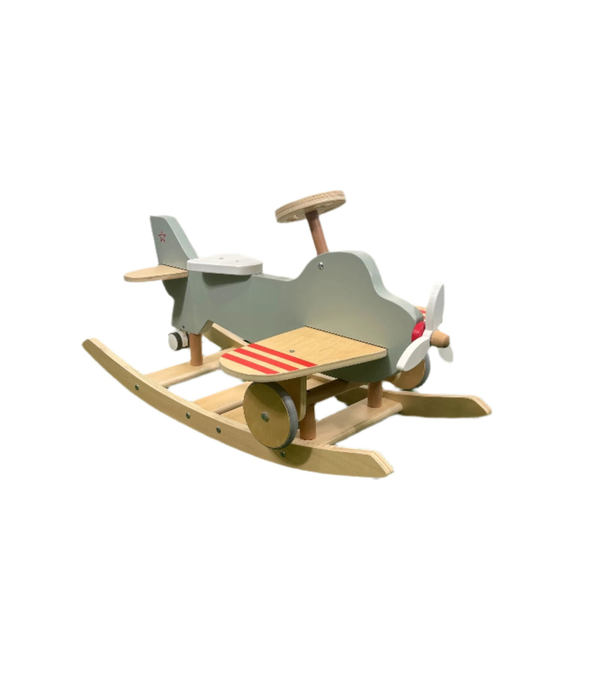 Feber Plane Rocker Wonder and Wise Airplane Rocker, Plywood and Rubber — GoodBuy Gear