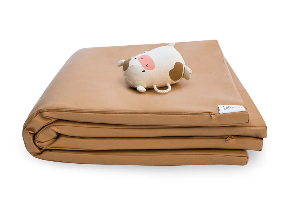 Shop Toki Kids Vegan Leather Mat Standard, Sand at GoodBuy Gear