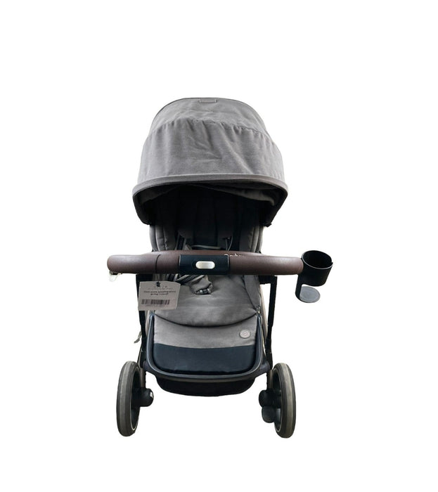 Cybex Gazelle S Double Stroller, 2021, Soho Grey, Taupe Frame