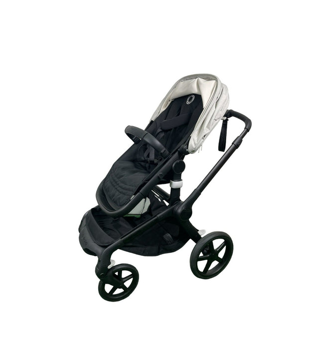 Bugaboo Fox 5 Stroller, 2024, Black Frame, Misty White, Midnight Black