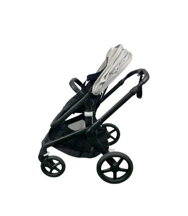 Bugaboo Fox 5 Stroller, 2024, Black Frame, Misty White - Midnight Black