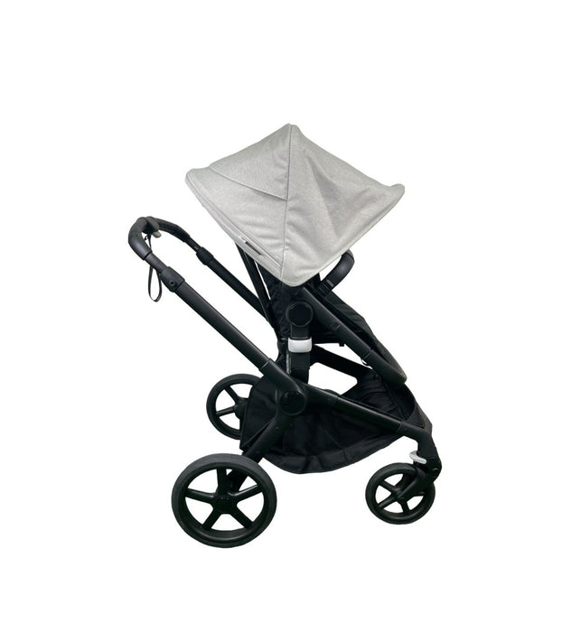 Bugaboo Fox 5 Stroller, 2024, Black Frame, Misty White - Midnight Black