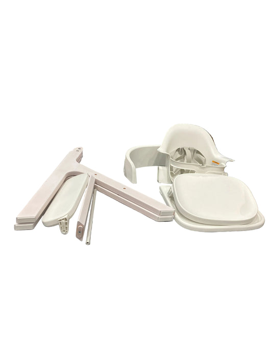 Mockingbird High Chair, White, Cloud Washed Beech