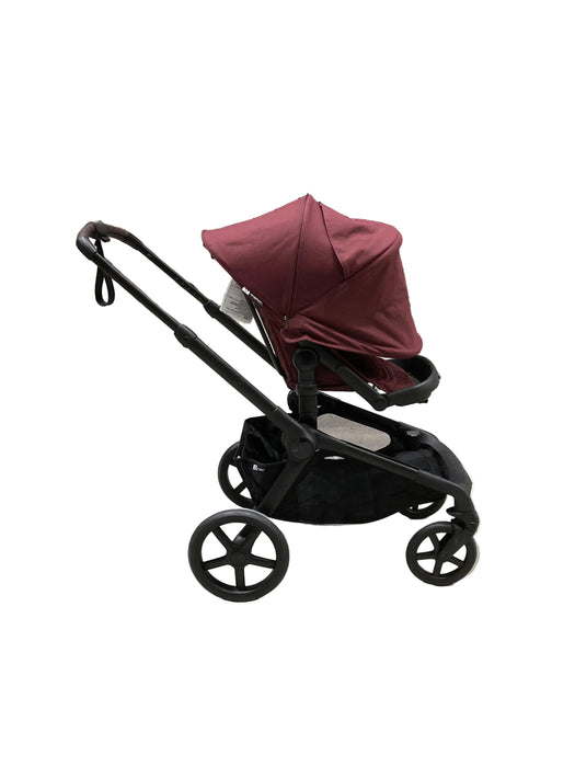Bugaboo Kangaroo Single To Double Stroller, 2024, Black, Dark Cherry, Dark Cherry