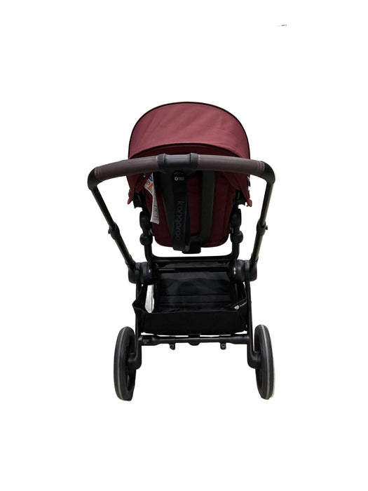 Bugaboo Kangaroo Single To Double Stroller, 2024, Black, Dark Cherry, Dark Cherry