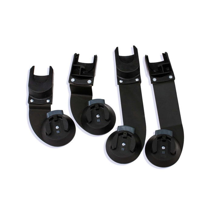 Bumbleride Indie Twin Car Seat Adapters Set for Nuna/Cybex/Maxi Cosi/Clek, Black