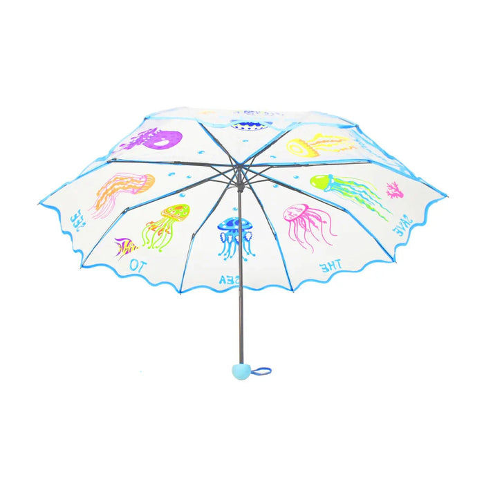 Shop Kidorable Transparent Jellyfish Folding Umbrella, Clear at GoodBuy Gear