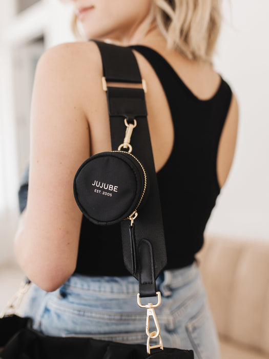 JuJuBe Utility-Strap Tote Diaper Bag, Black