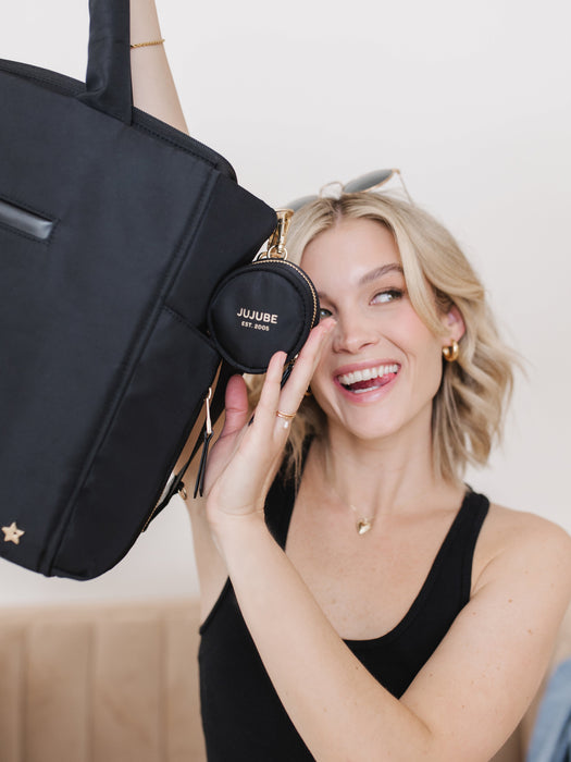 JuJuBe Utility-Strap Tote Diaper Bag, Black