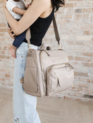 Shop JuJuBe Satchel Diaper Bag, Taupe at GoodBuy Gear
