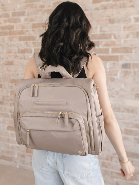Shop JuJuBe Satchel Diaper Bag, Taupe at GoodBuy Gear