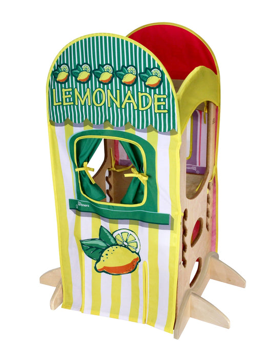 Little Partners Playhouse Kit: Lemonade and Ice Cream Stand, Pink/Green