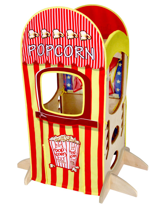 Little Partners Playhouse Kit: Popcorn And Puppet Show, Red/Yellow