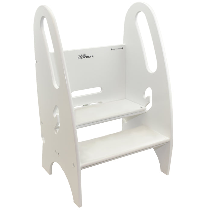 Little Partners 3-in-1 Growing Step Stool, Soft White