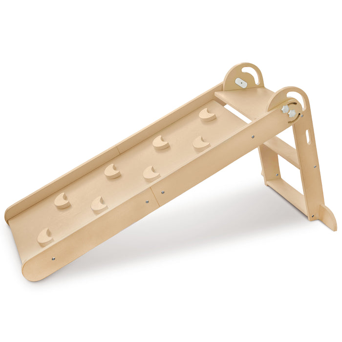 Little Partners 2-in-1 Folding Learn 'N Slide, Natural