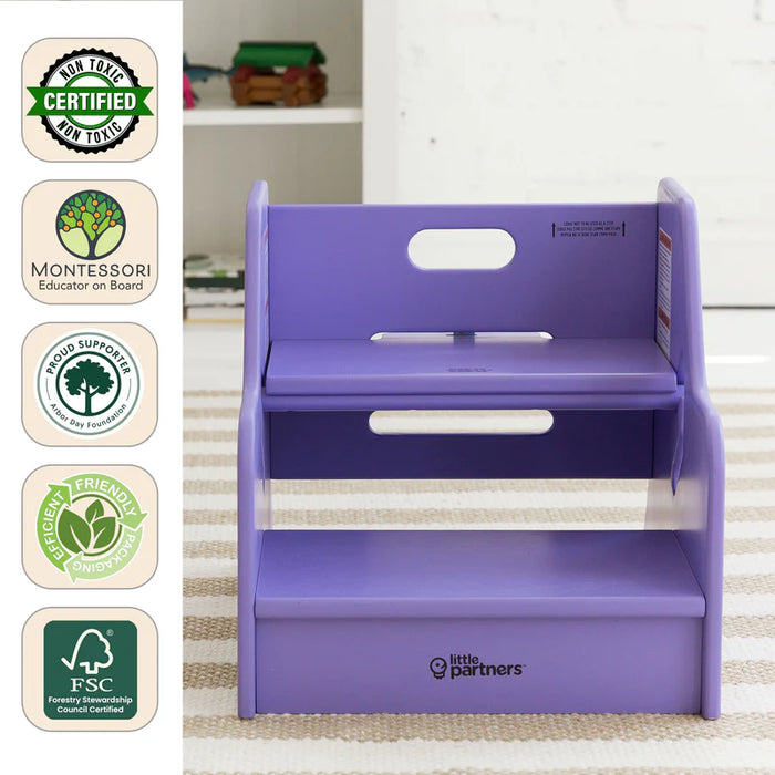 Little Partners Toddler Step Up Stool, Lilac