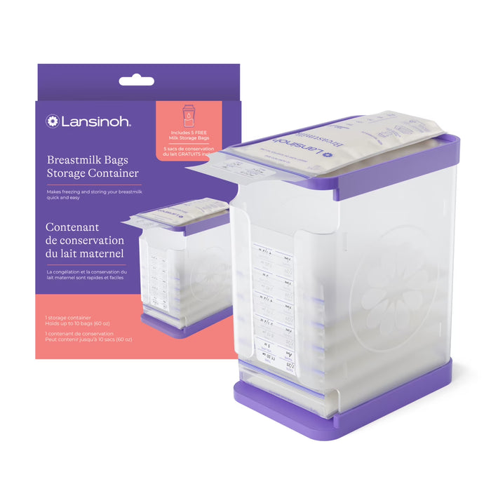 Lansinoh Breastmilk Storage Container, Purple