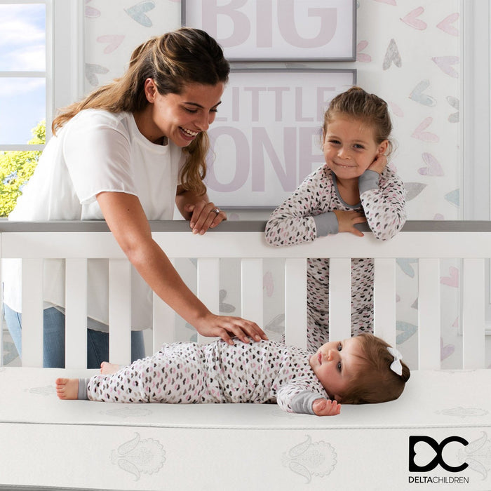 Delta Children CoolLux Two-Stage Crib and Toddler Mattress