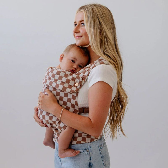 Shop Mabē The Monarch Carrier, Mocha Check at GoodBuy Gear