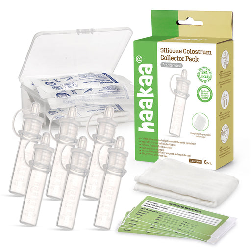 Shop Haakaa Silicone Colostrum Collector Set 4 ml, 6 PK (Pre-Sterilized) at GoodBuy Gear