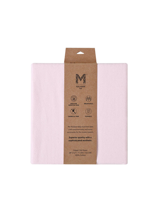 Shop Malabar Baby Fitted Crib Sheet, Rose Pink at GoodBuy Gear