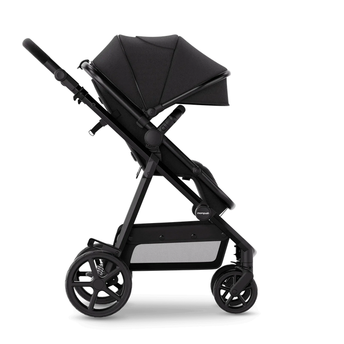 Mompush Meteor 2 Stroller, Black, Black Frame, 2026