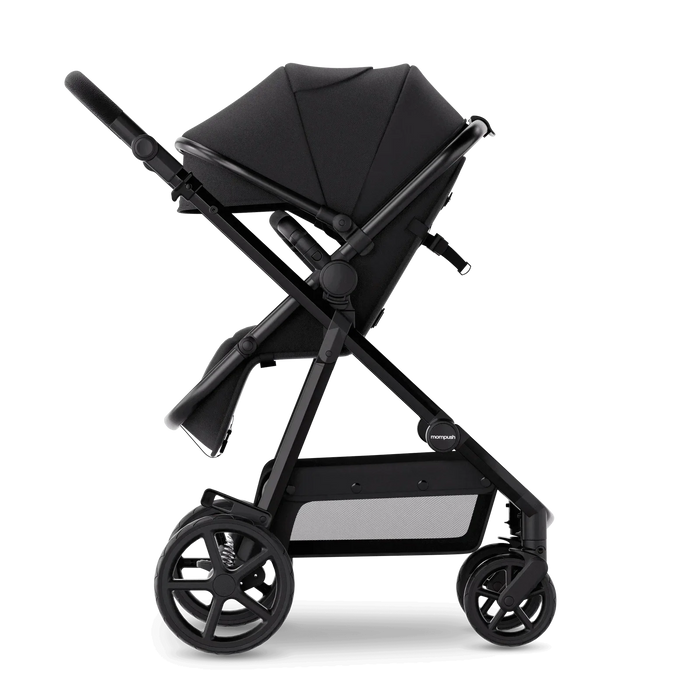 Mompush Meteor 2 Stroller, Black, Black Frame, 2026