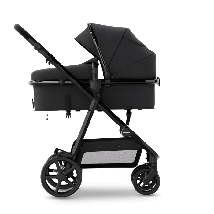 Mompush Meteor 2 Stroller, Black, Black Frame, 2026