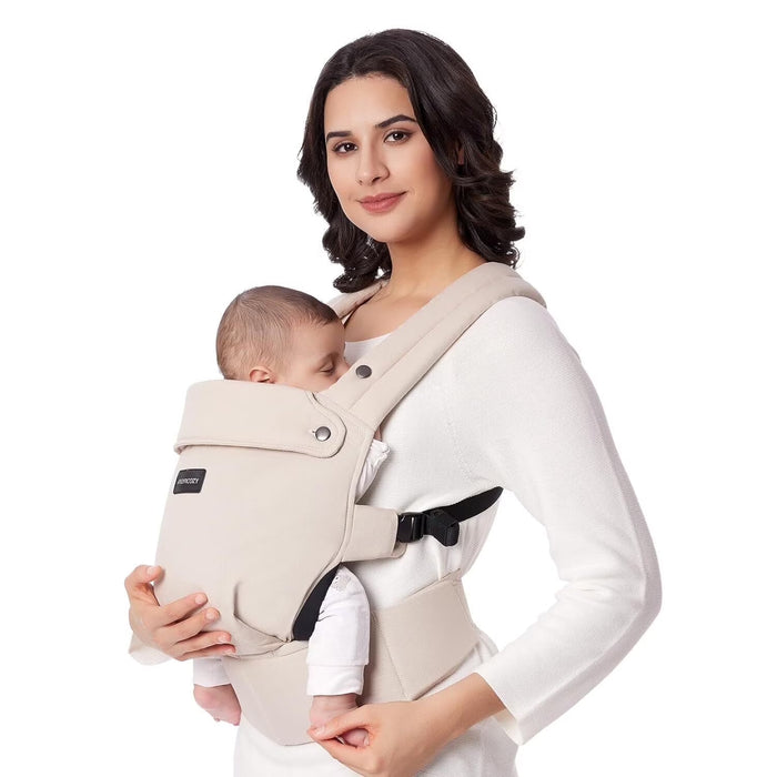 Momcozy 3-in-1 PureHug Baby Carrier, Khaki, Cotton