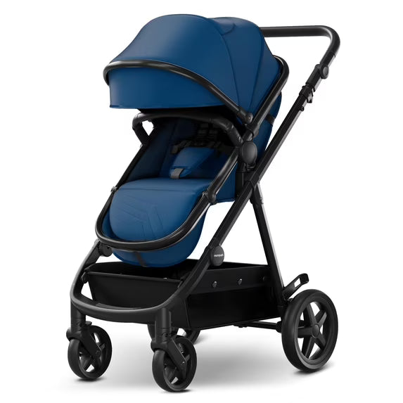 Shop Mompush Meteor 2 Stroller, 2022, Black Frame, Navy Blue at GoodBuy Gear