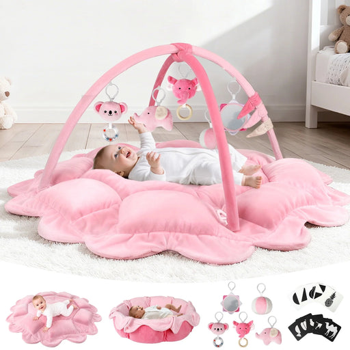 Shop Omzer 5-in-1 Convertible Baby Play Gym, Pink at GoodBuy Gear