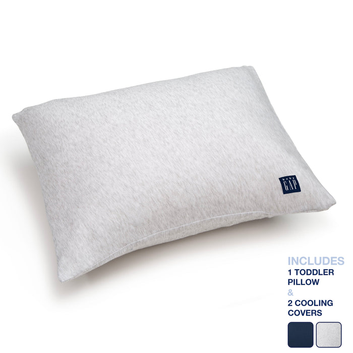 Delta Children babyGap Memory Foam Toddler Pillow with 2 Cooling Covers