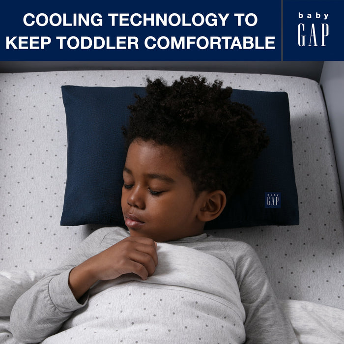 Delta Children babyGap Memory Foam Toddler Pillow with 2 Cooling Covers