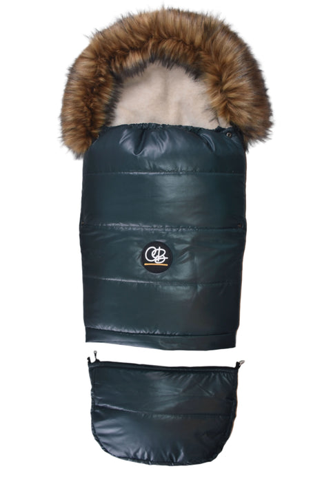 Shop Cover Baby Organic Premium Wool Adjustable Footmuff, Pastel Hunter Green at GoodBuy Gear