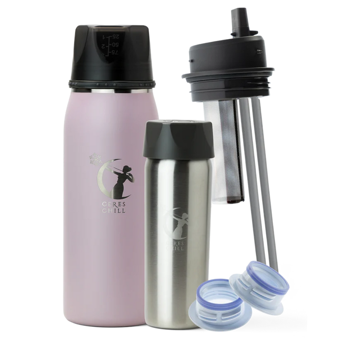 Ceres Chill The Ultimate Gift Bundle, Dusty Lilac, OG+ Chiller