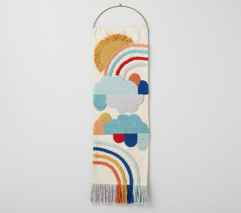 Pottery Barn Kids Woven Rainbow Tapestry