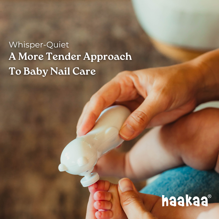 Shop Haakaa Happii Bear Rechargeable Nail Trimmer Set at GoodBuy Gear