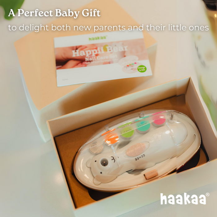 Shop Haakaa Happii Bear Rechargeable Nail Trimmer Set at GoodBuy Gear