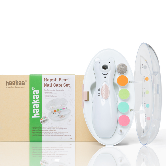 Shop Haakaa Happii Bear Rechargeable Nail Trimmer Set at GoodBuy Gear