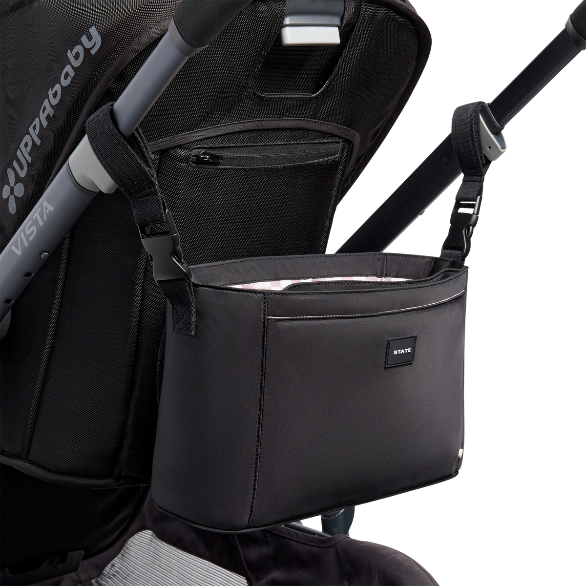 best stroller organizer for uppababy vista STATE Bags Stroller Organizer, Black